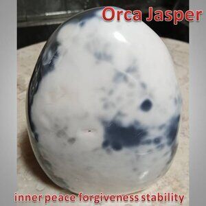 ❤️ #1 ORCA jasper free form PEACE serenity energy